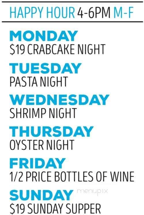 Bluecoast Seafood Grill and Raw Bar - North Bethany Beach, DE menu_pic