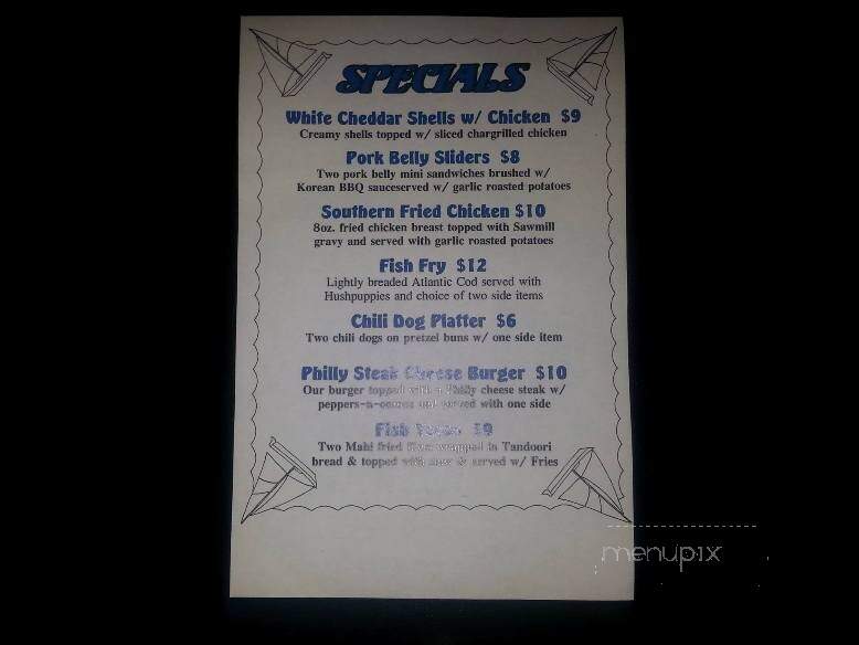 Blue Springs Marina - Ten Mile, TN menu_pic