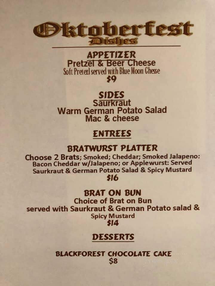 Blue Springs Marina - Ten Mile, TN menu_pic