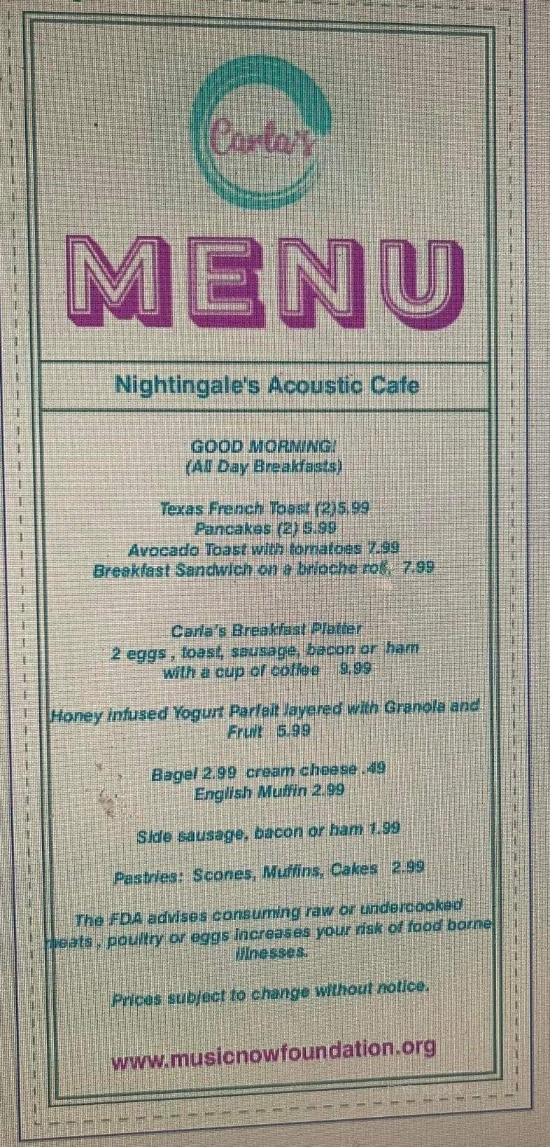 Nightingale's Acoustic Cafe - Old Lyme, CT