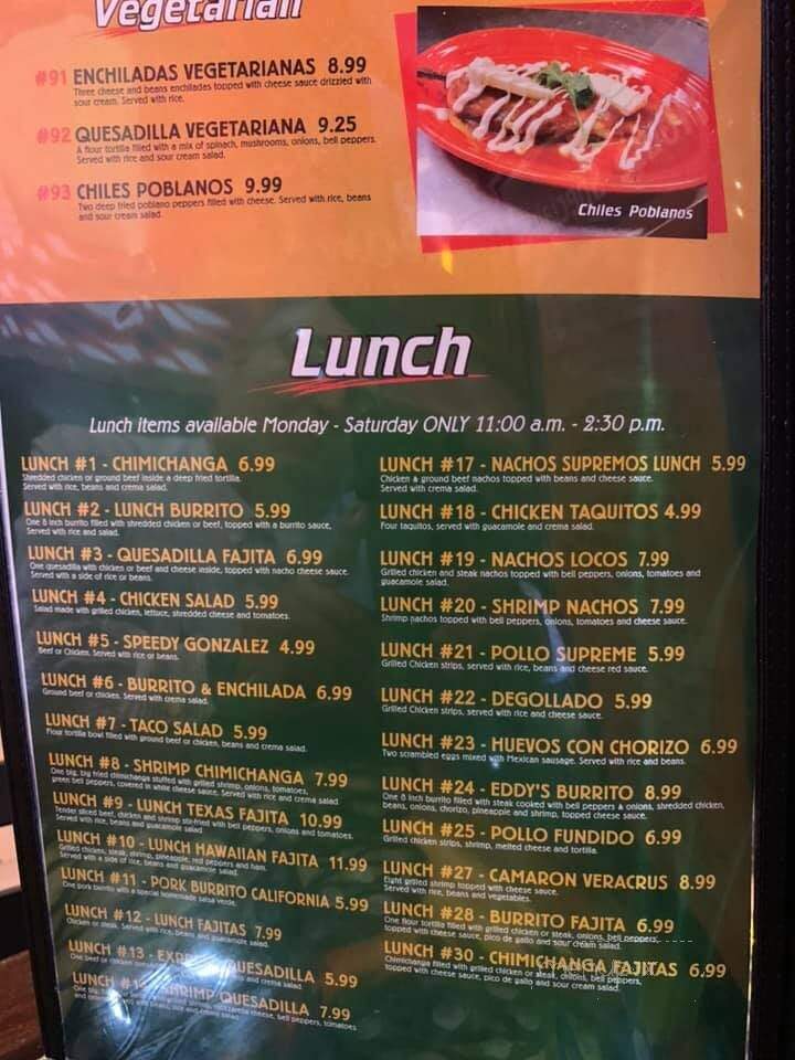 La Neta Mexican Grill - Wapakoneta, OH menu_pic