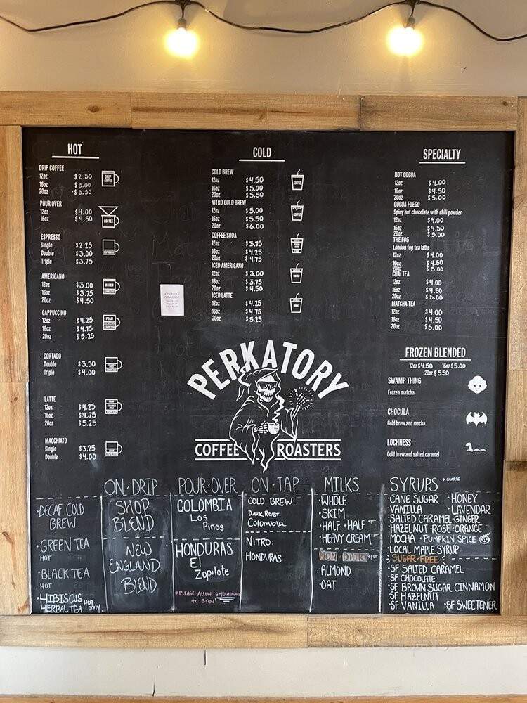 Perkatory Coffee Roasters - Middletown, CT menu_pic