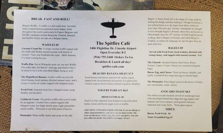 The Spitfire Cafe - Lincoln, CA
