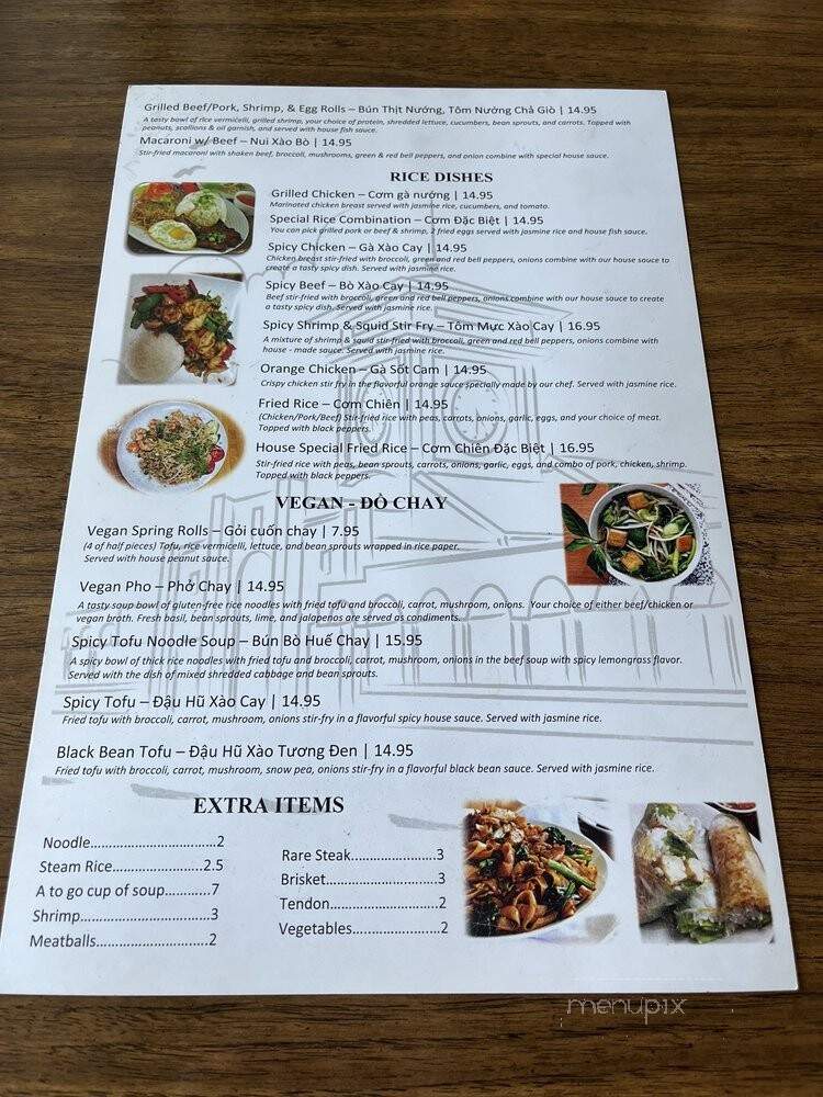 Pho House Vietnamese Rice & Noodles - Meridian, ID menu_pic