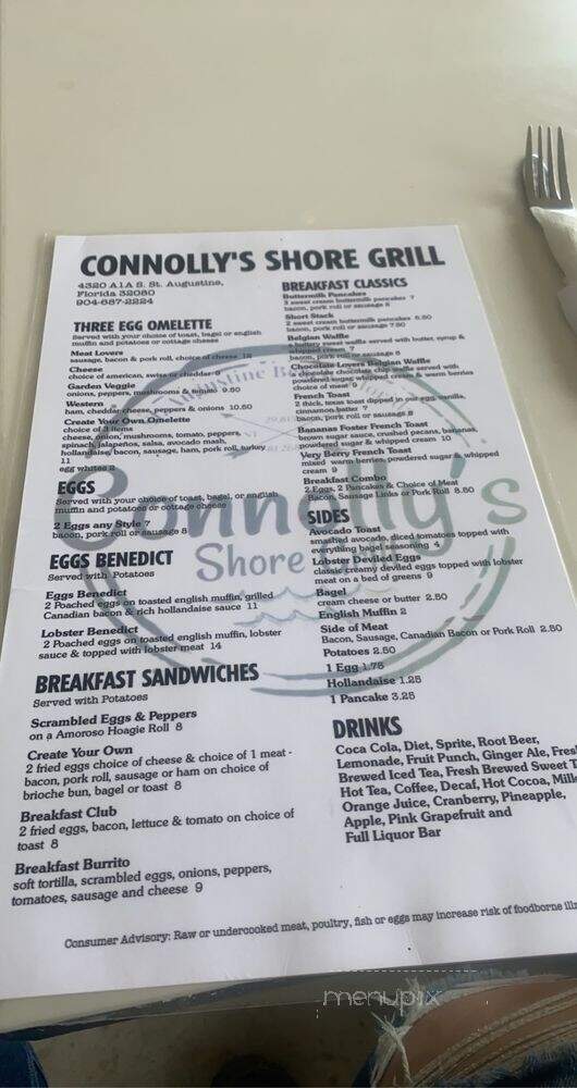 Connolly's Shore Grill - St. Augustine, FL