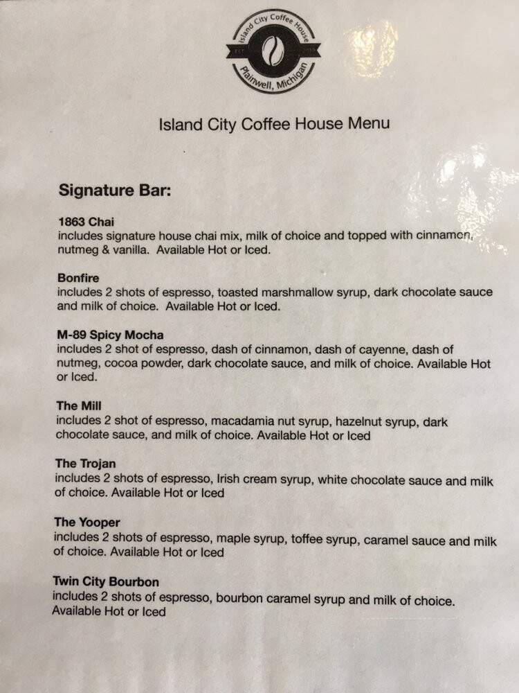 Island City Coffee Shop - Plainwell, MI