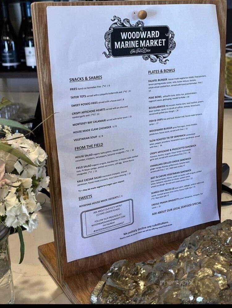 Woodward Marine Market - Moss Landing, CA menu_pic