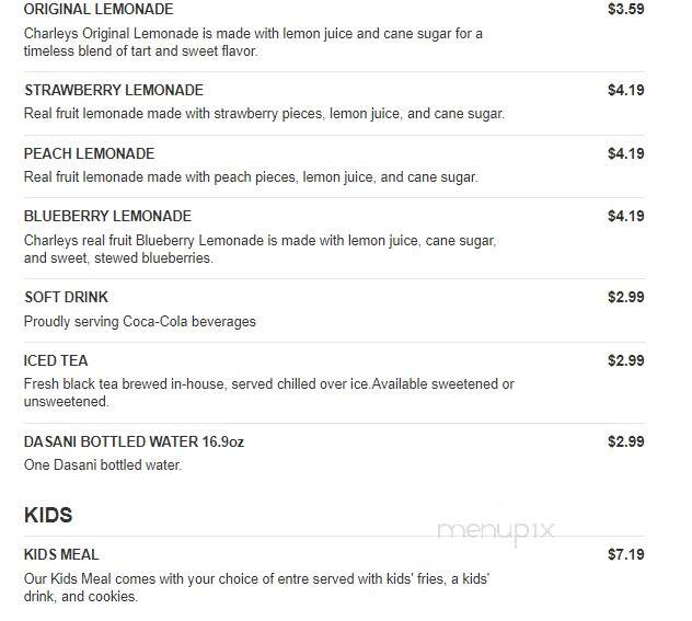 Charleys Philly Steaks - North Versailles, PA menu_pic