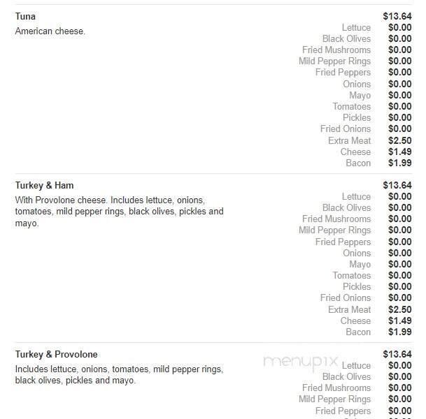 Chewy's - Altoona, PA menu_pic