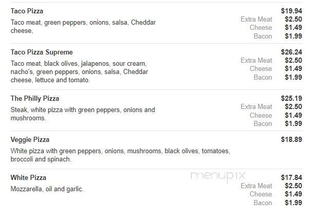 Chewy's - Altoona, PA menu_pic