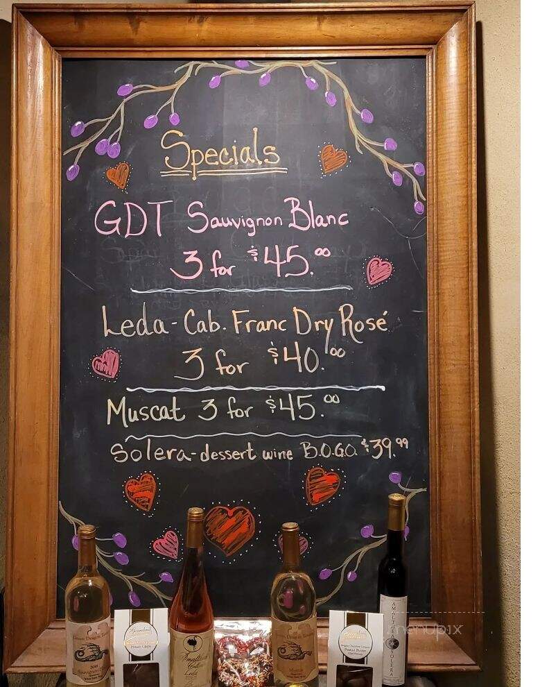 Amalthea Cellars Farm Winery - Atco, NJ menu_pic