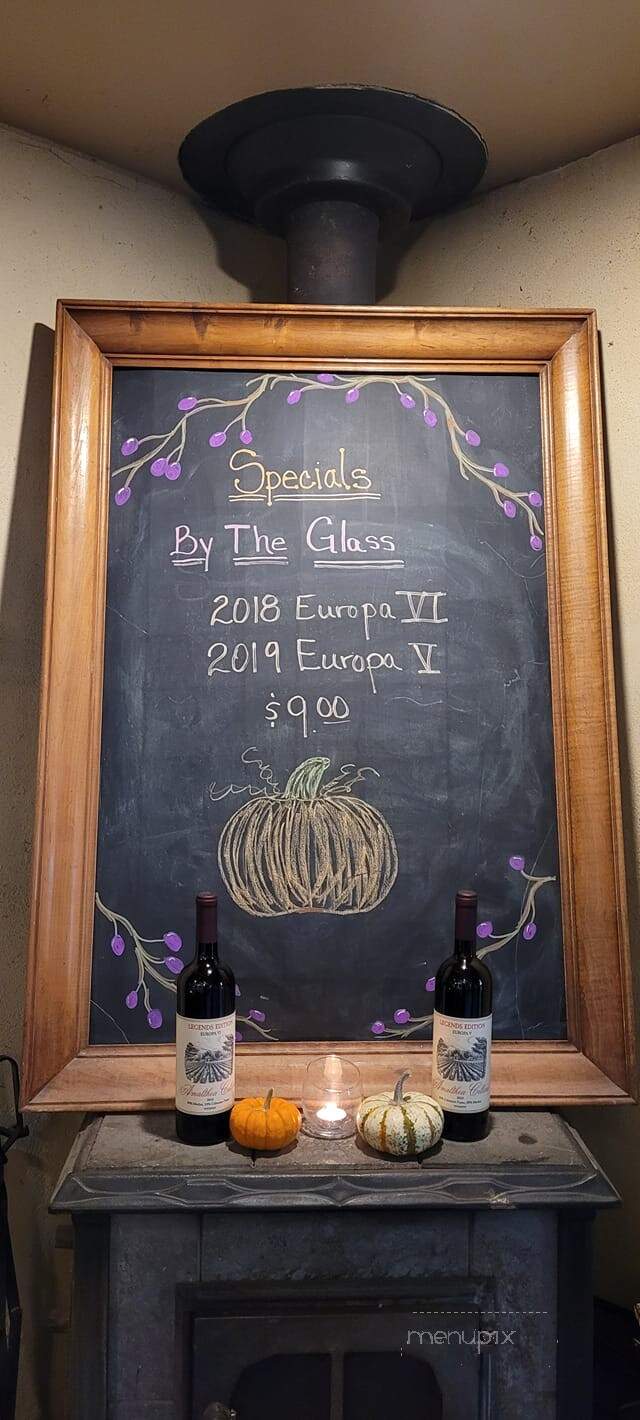 Amalthea Cellars Farm Winery - Atco, NJ menu_pic