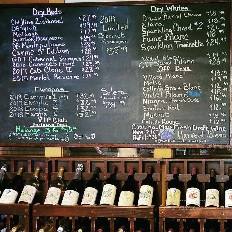 Amalthea Cellars Farm Winery - Atco, NJ menu_pic