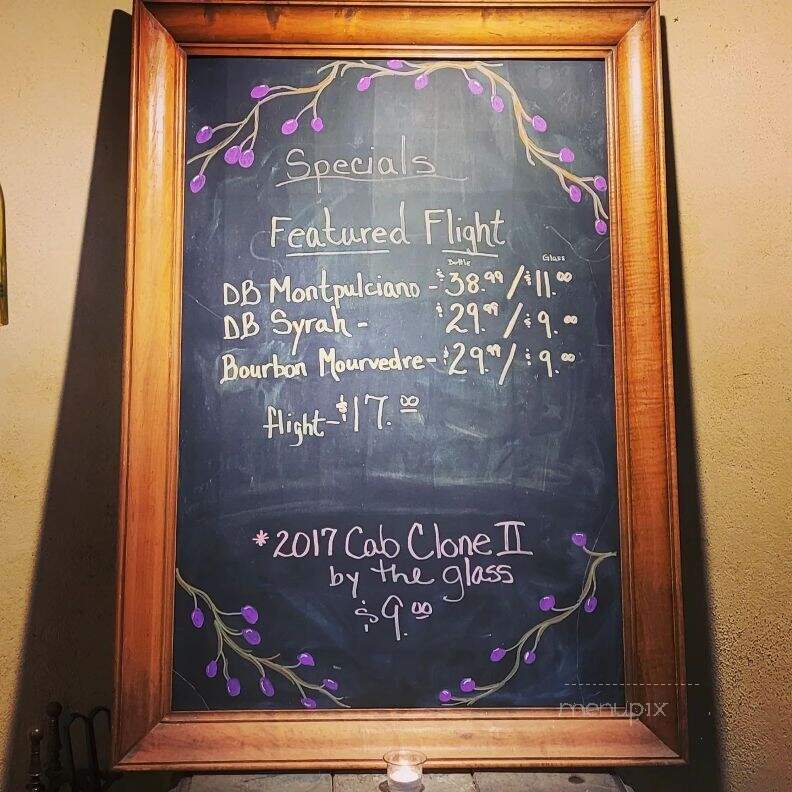 Amalthea Cellars Farm Winery - Atco, NJ menu_pic