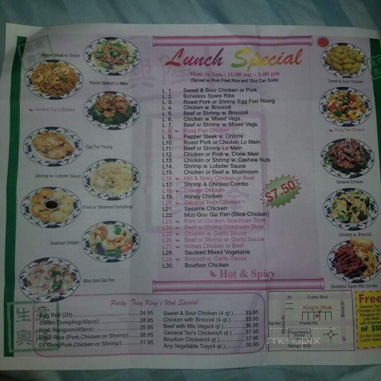 Kings Wok - Brooksville, FL menu_pic