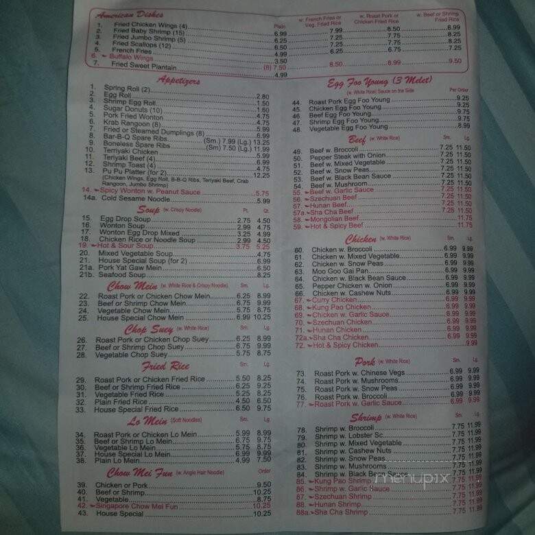 Kings Wok - Brooksville, FL menu_pic