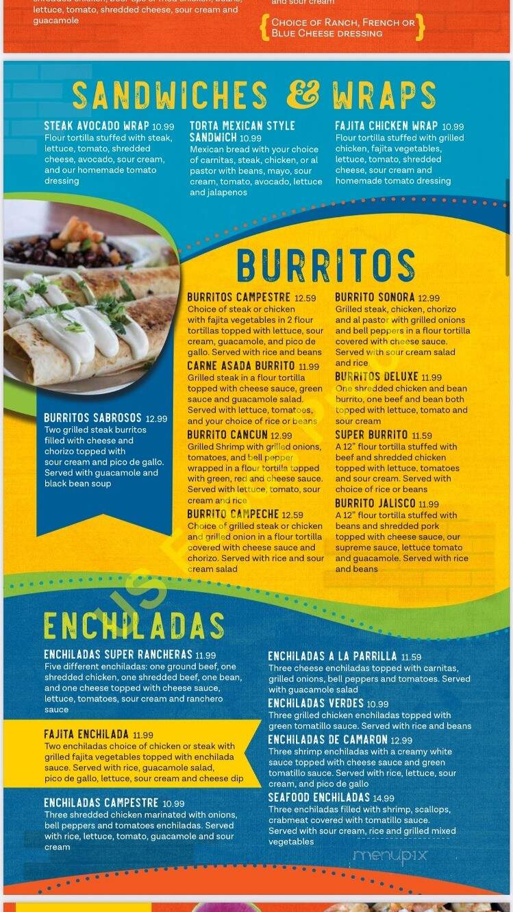 El Campesino - Mansfield, OH menu_pic