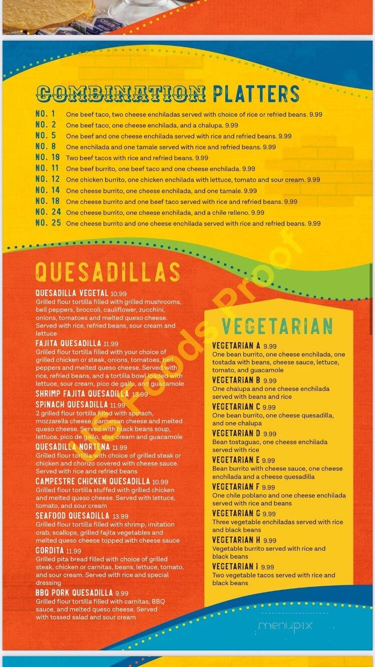 El Campesino - Mansfield, OH menu_pic