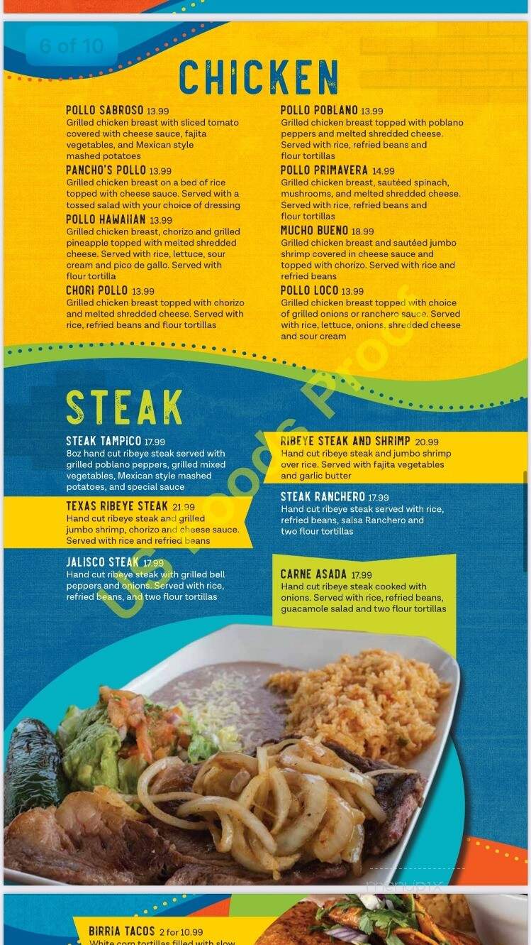 El Campesino - Mansfield, OH menu_pic