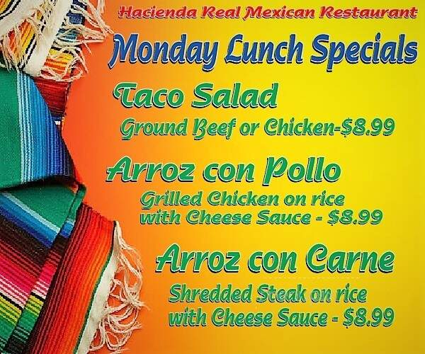Hacienda Real - Janesville, WI menu_pic