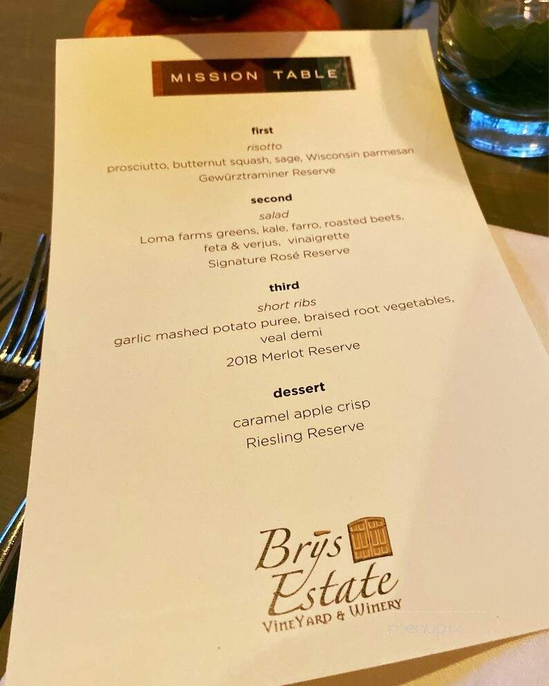 Mission Table - Traverse City, MI menu_pic