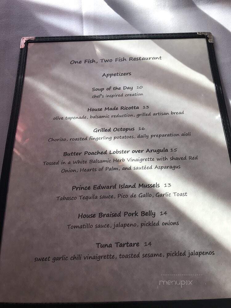 One fish two fish - Wildwood, NJ menu_pic