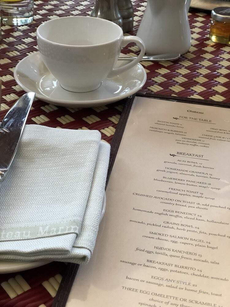 Chateau Marmont Restaurant - West Hollywood, CA menu_pic