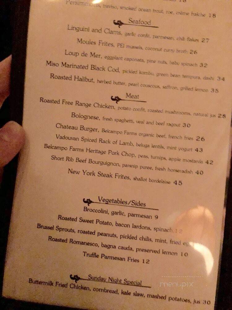 Chateau Marmont Restaurant - West Hollywood, CA menu_pic