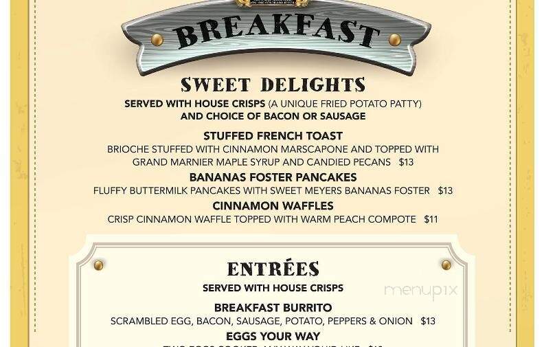 Pirate Cove Resort & Marina - Needles, CA menu_pic