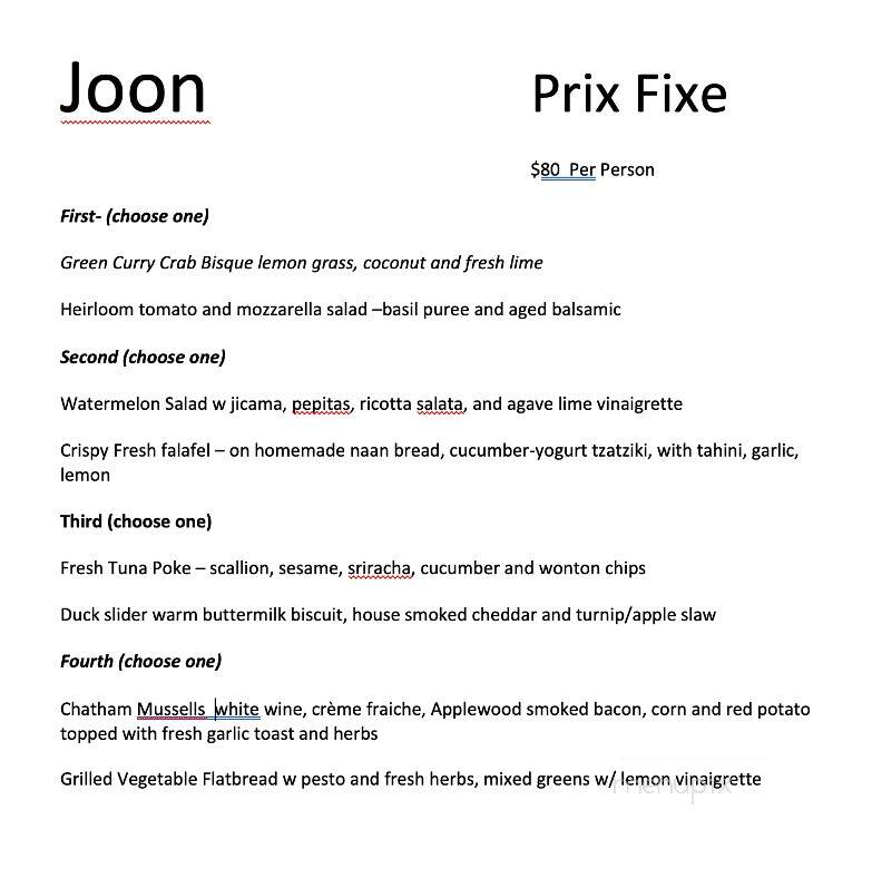 Joon Bar & Kitchen - Provincetown, MA