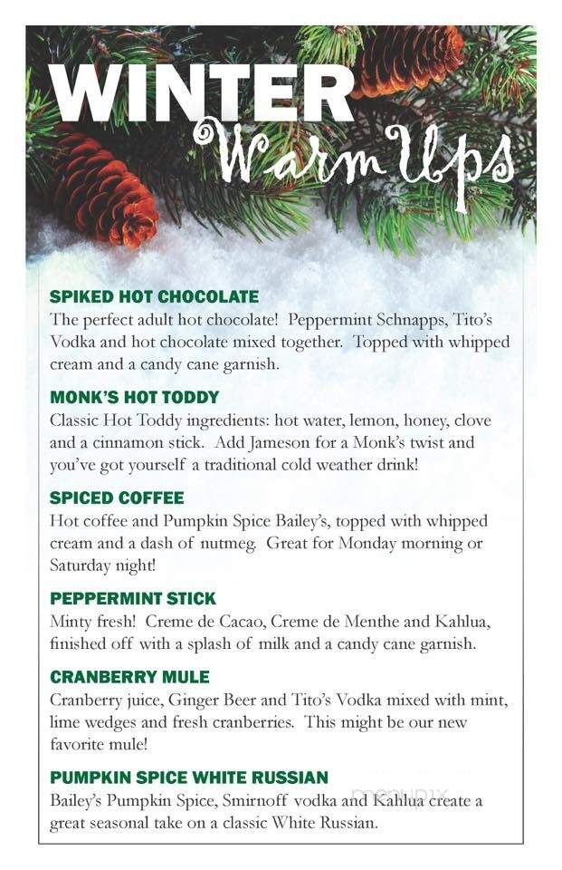 Monk's Bar & Grill - Sun Prairie - Sun Prairie, WI menu_pic