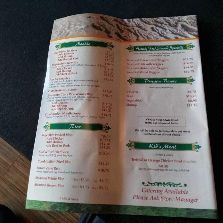 Twin Dragon - La Habra, CA menu_pic