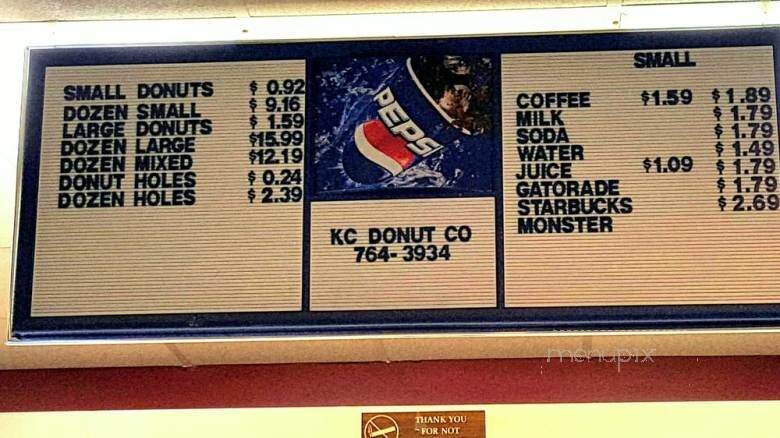 KC Donut Company - Olathe, KS menu_pic