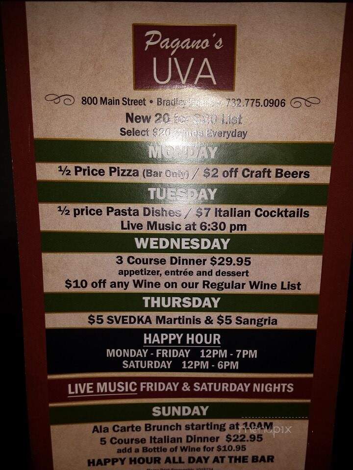 UVA Restaurant & Wine Bar - Bradley Beach, NJ
