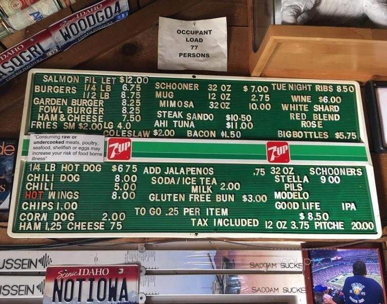 Grumpy's - Ketchum, ID menu_pic