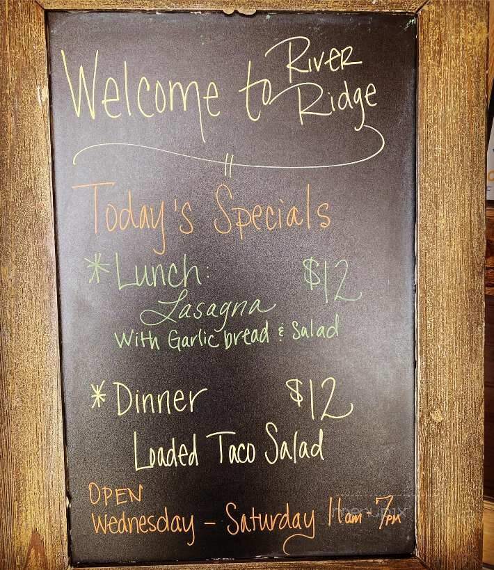 River Ridge Golf Course & Restaurant - Selah, WA menu_pic