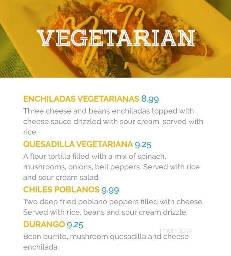 Azul Tequila - Napoleon, OH menu_pic