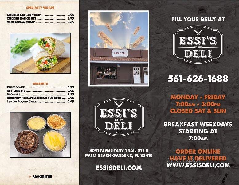 Essi's Deli - Palm Beach Gardens, FL menu_pic