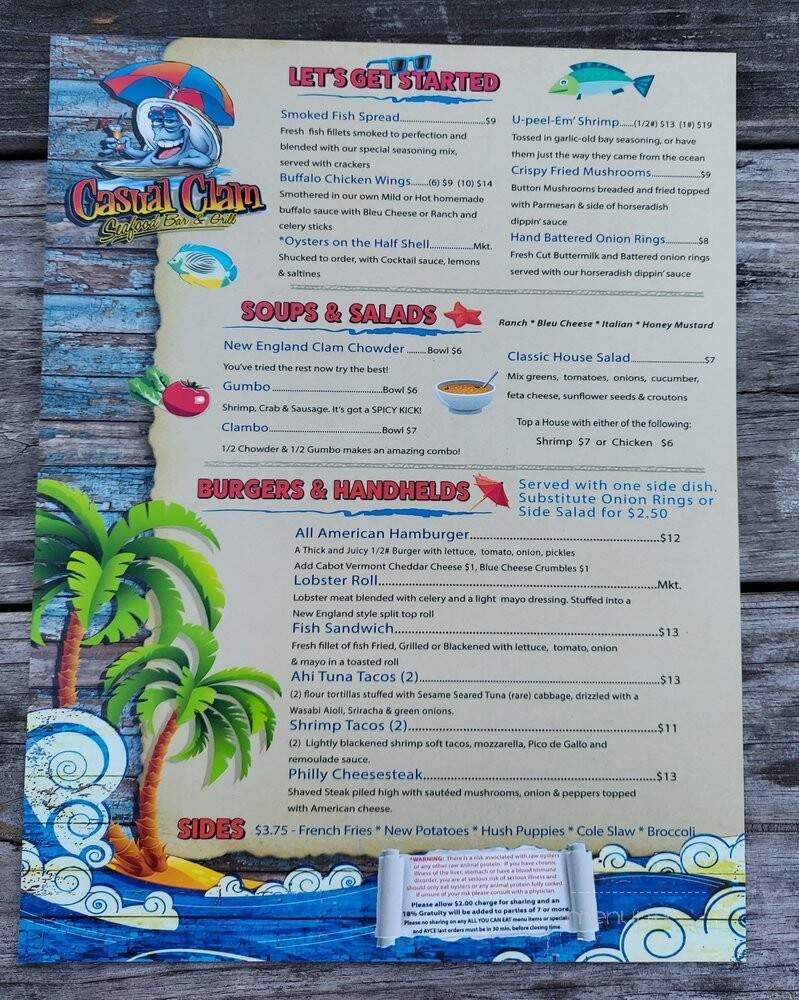 Casual Clam - St Petersburg, FL menu_pic