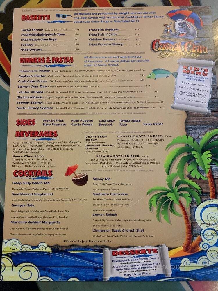 Casual Clam - St Petersburg, FL menu_pic
