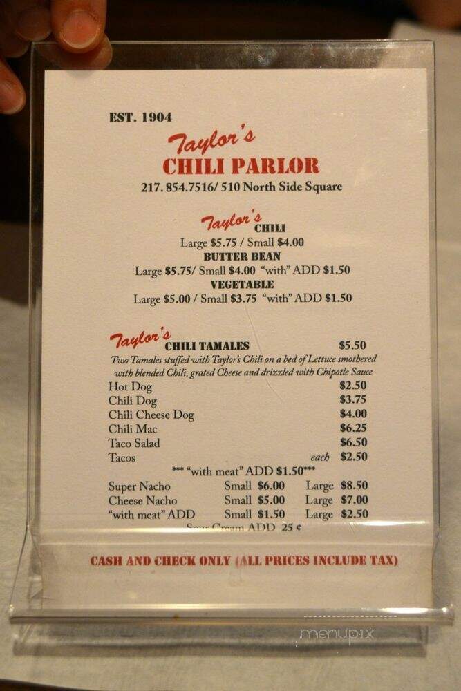 Taylor's Mexican Chili Parlor - Carlinville, IL