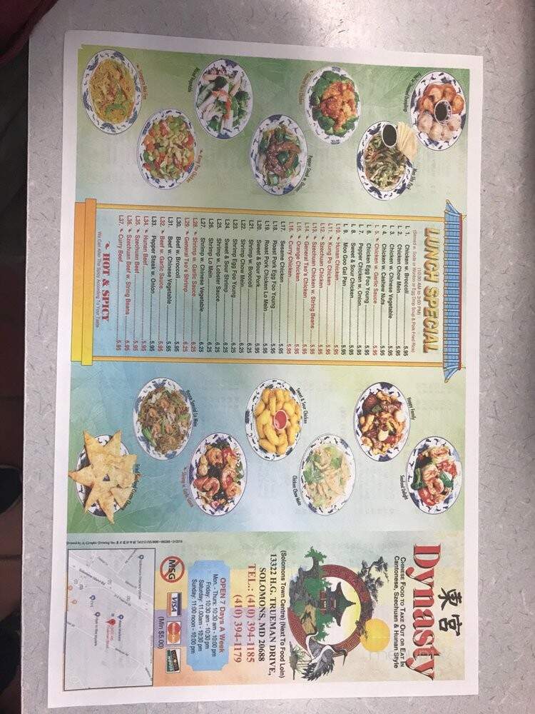 Dynasty Chinese Restaurant - Solomons, MD menu_pic