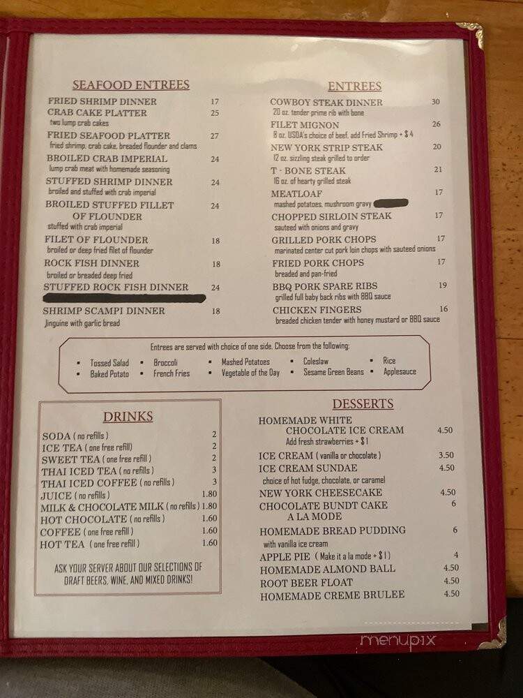 Lu & Joe's Restaurant & Lounge - Mount Airy, MD menu_pic