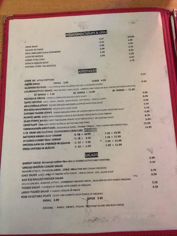 Lu & Joe's Restaurant & Lounge - Mount Airy, MD menu_pic