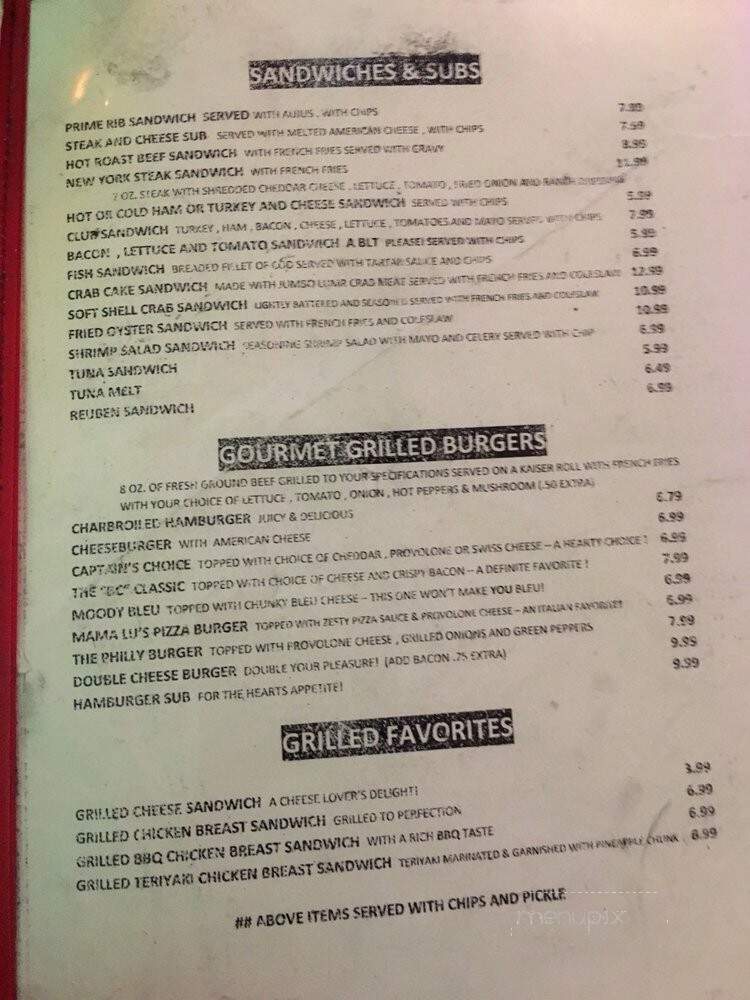 Lu & Joe's Restaurant & Lounge - Mount Airy, MD menu_pic