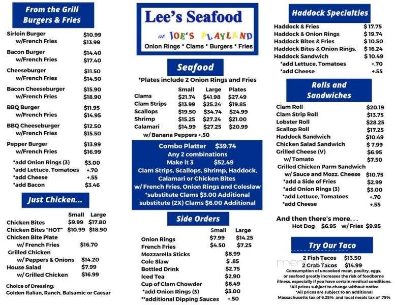 Lee's Seafood - Salisbury, MA