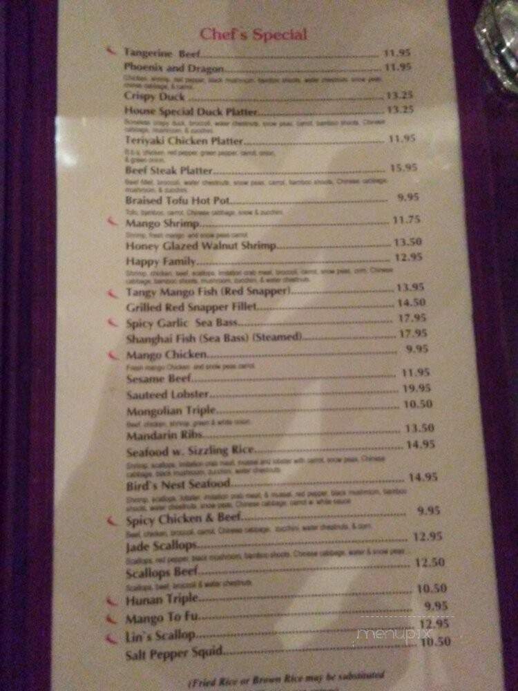 Lin's Bistro - Lawrenceville, GA menu_pic