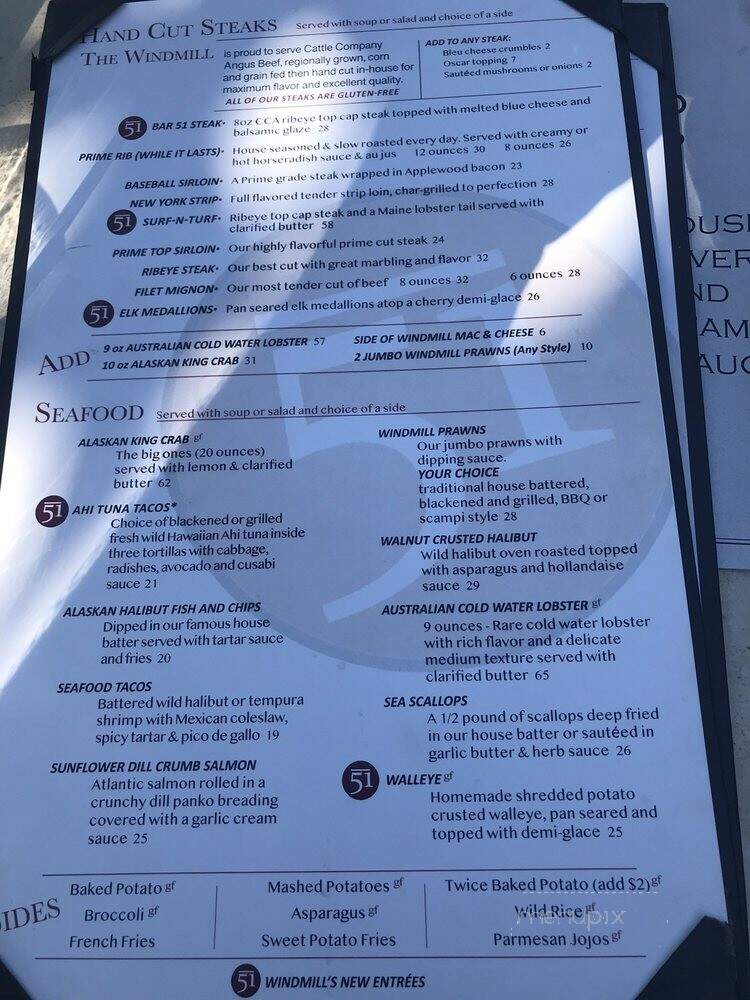 Windmill Club - Billings, MT menu_pic