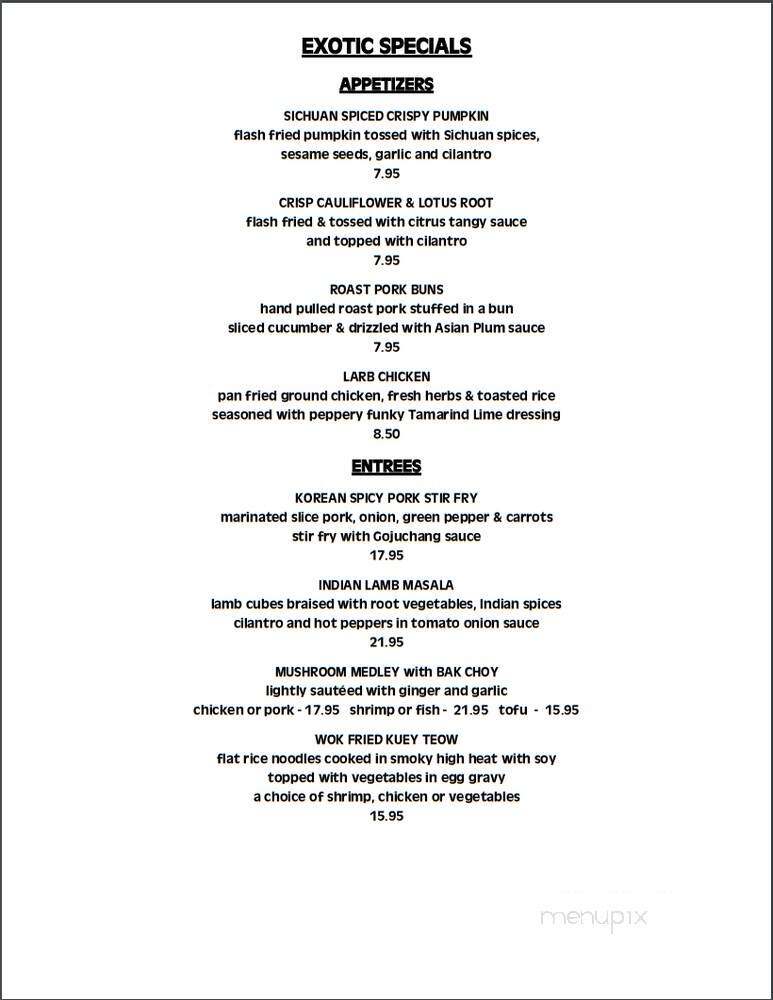 A Taste Of Asia - Chatham, NJ menu_pic