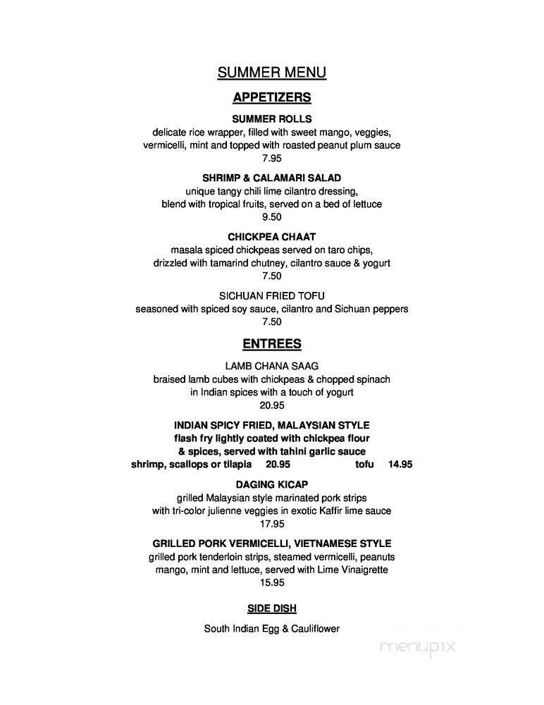 A Taste Of Asia - Chatham, NJ menu_pic